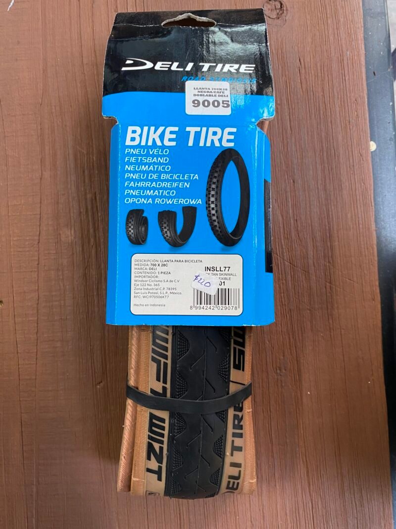 LLANTAS DELI TIRE CAFÉ PLEGABLE 700X28C - 9005